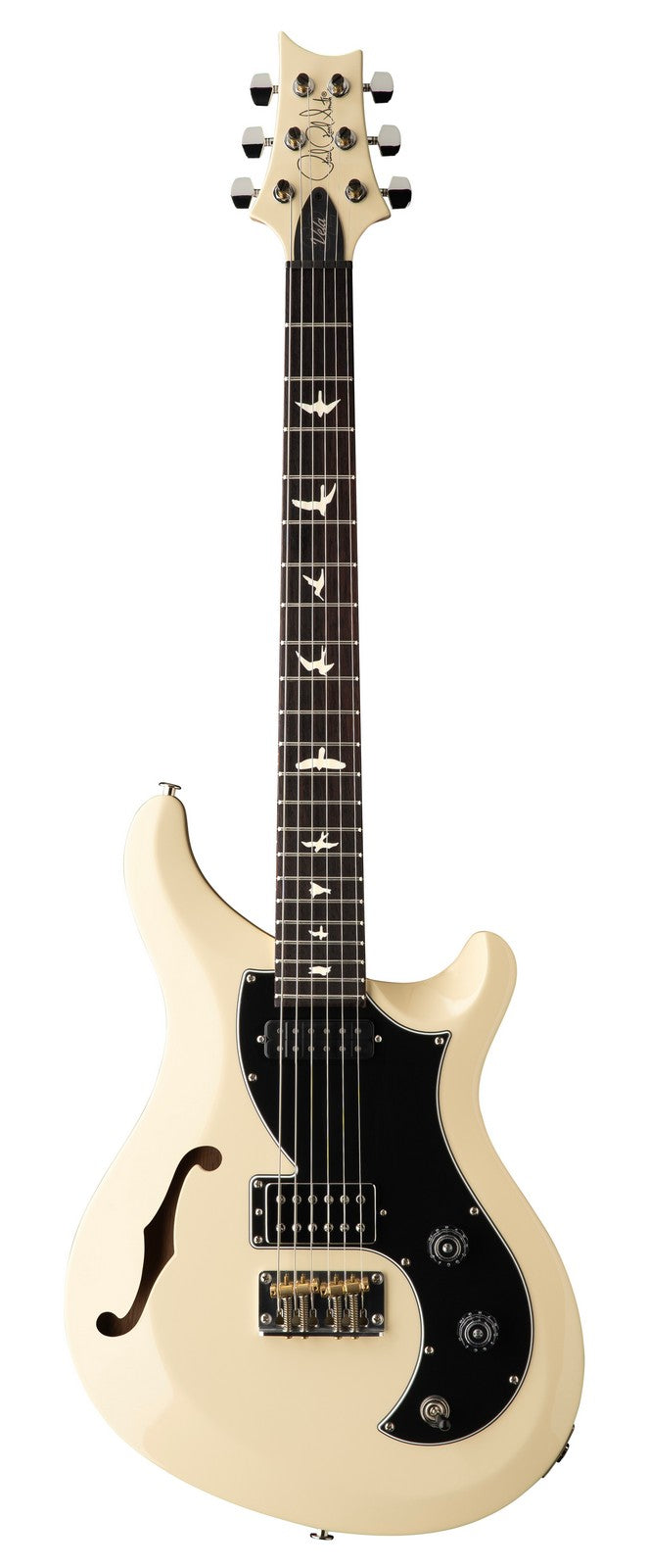 PRS S2 Vela Semihollow 2024 AWH Guitarra Eléctrica Antique White 1