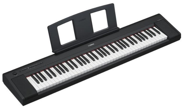 Yamaha -Pack- NP35B Piano Digital Piaggero Negro + Soporte Tijera y Auriculares 3