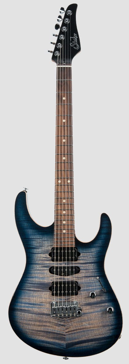 Suhr Modern Plus HSH PF WB Guitarra Eléctrica Trans Fade Whale Blue 2