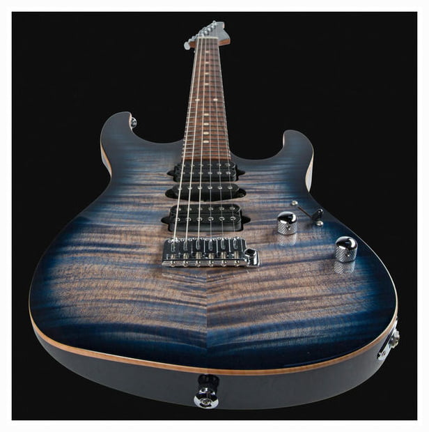 Suhr Modern Plus HSH PF WB Guitarra Eléctrica Trans Fade Whale Blue 4