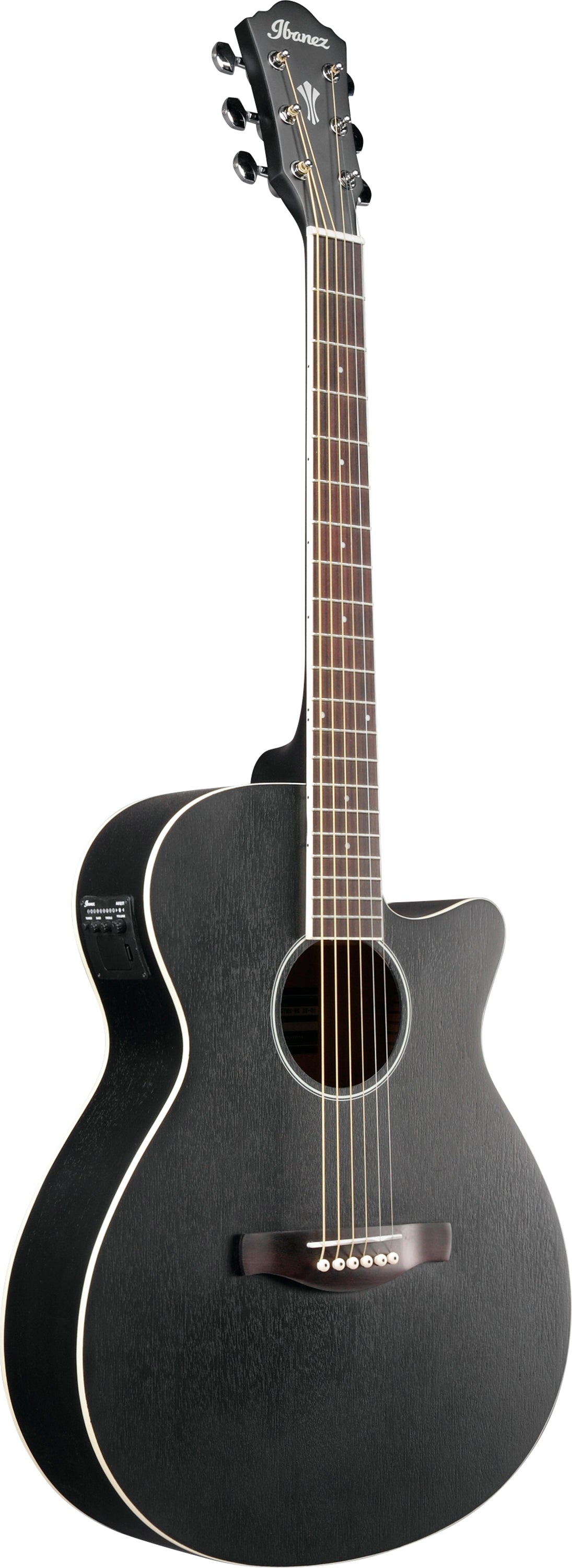 Ibanez AEG7MH WK Guitarra Electroacústica Weatherd Black Open Pore 2