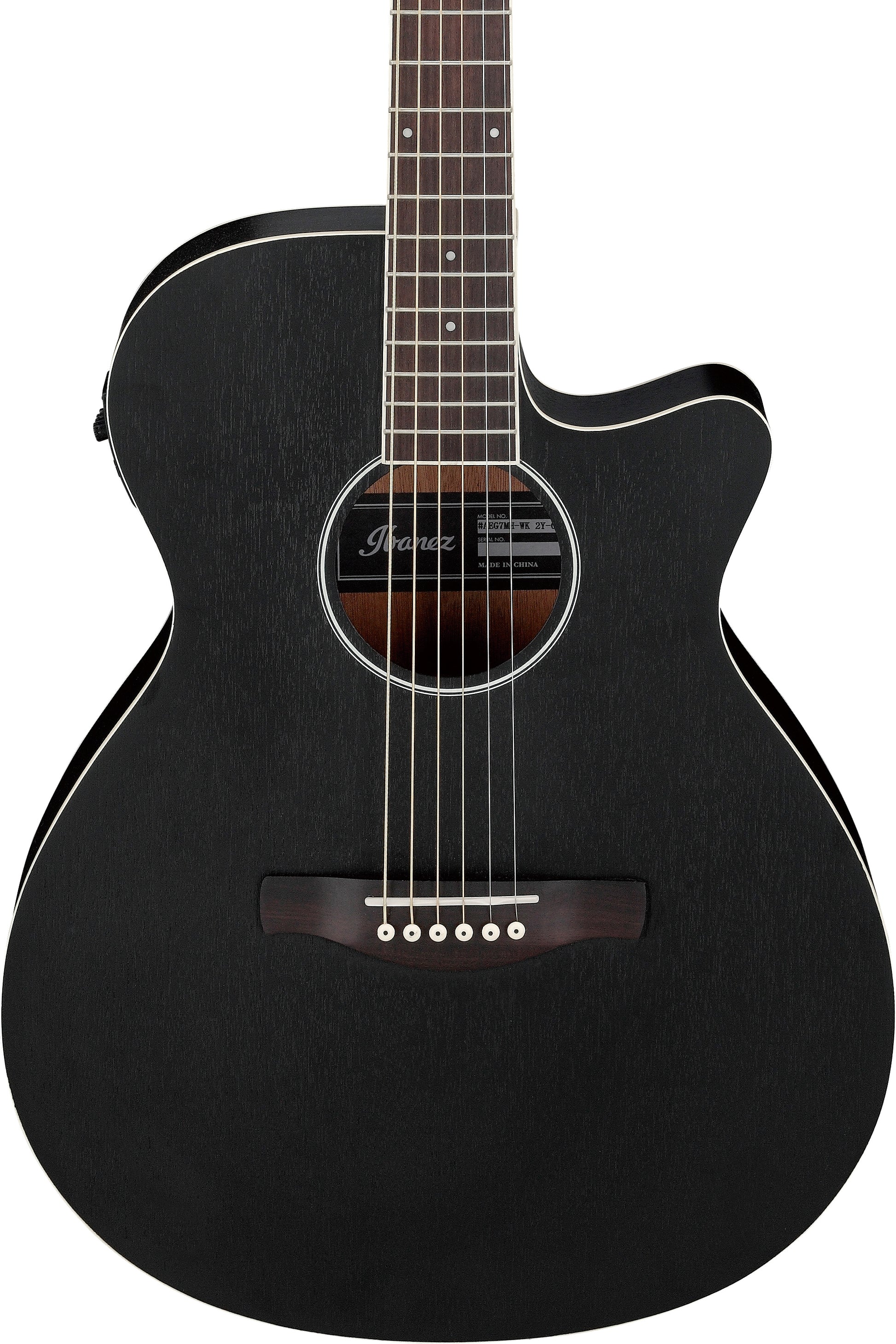 Ibanez AEG7MH WK Guitarra Electroacústica Weatherd Black Open Pore 4