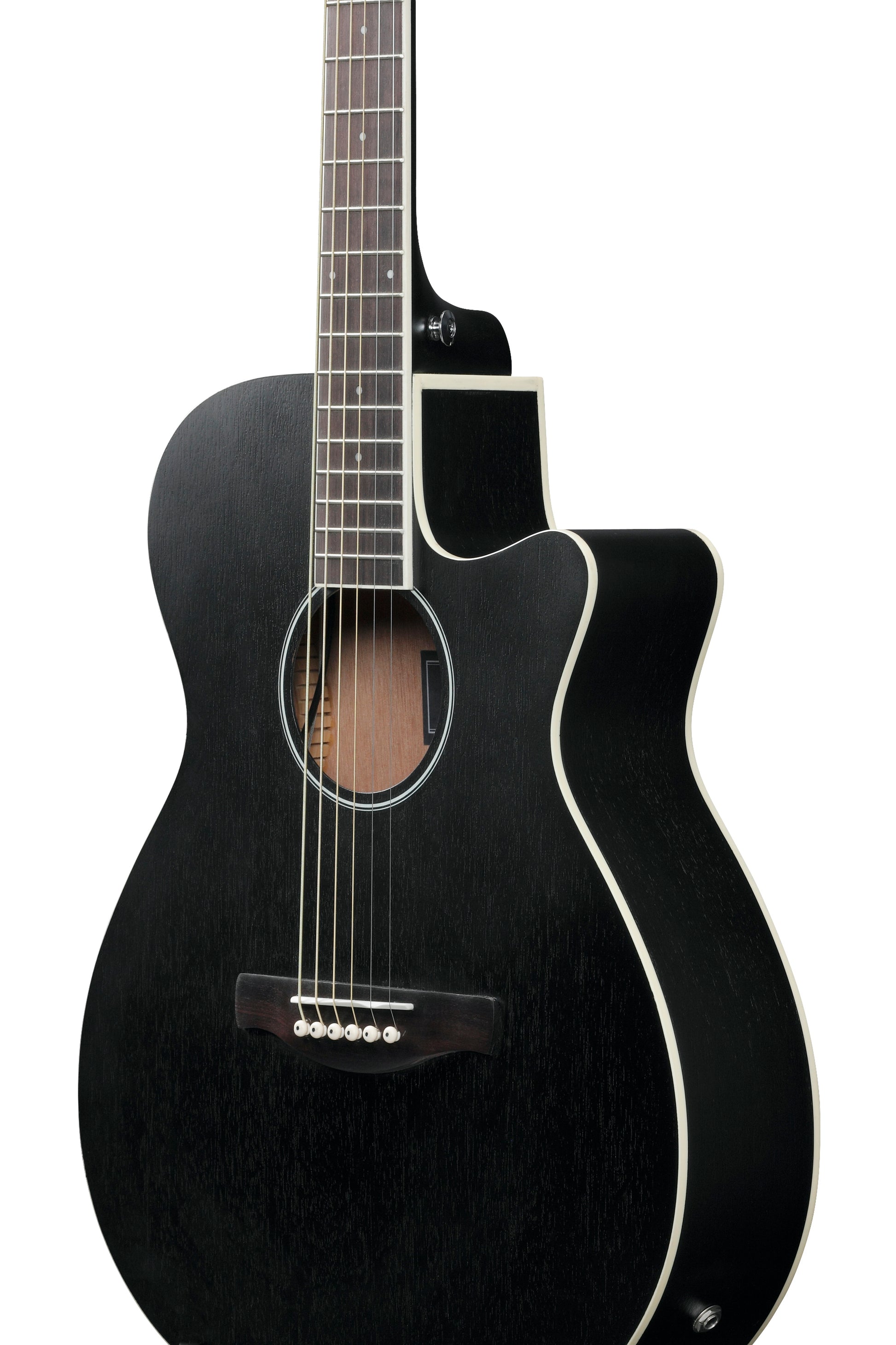 Ibanez AEG7MH WK Guitarra Electroacústica Weatherd Black Open Pore 8