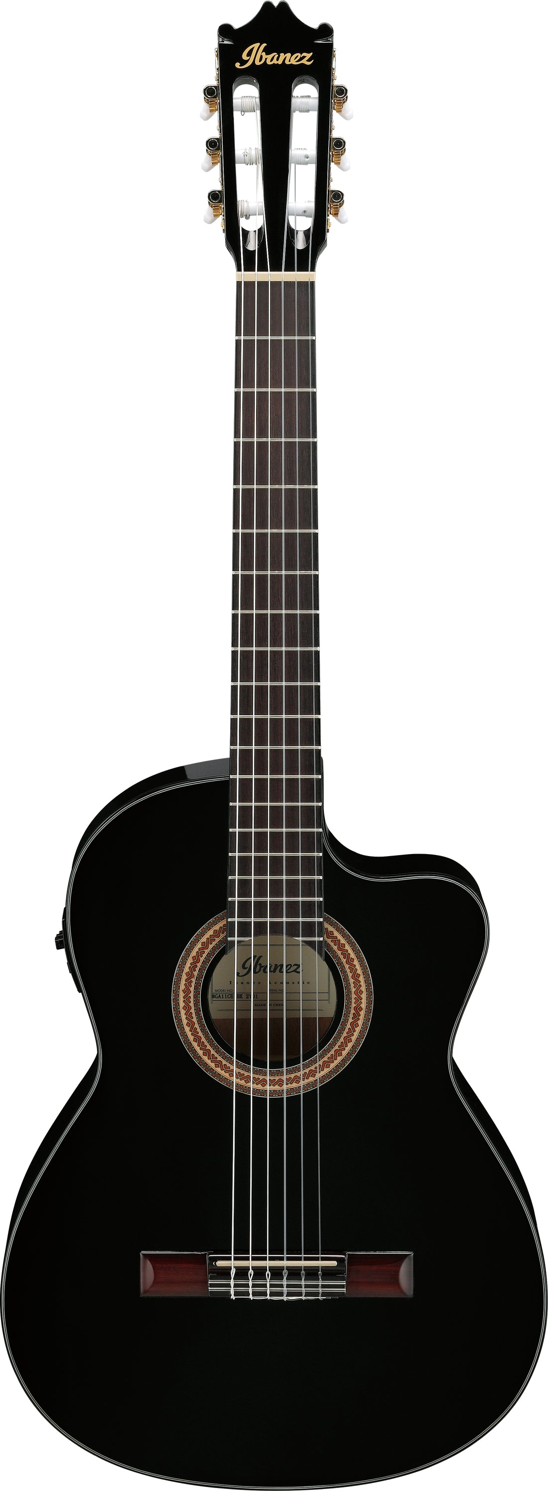 Ibanez GA11CE BK Guitarra Española Electrificada Black High Gloss 1