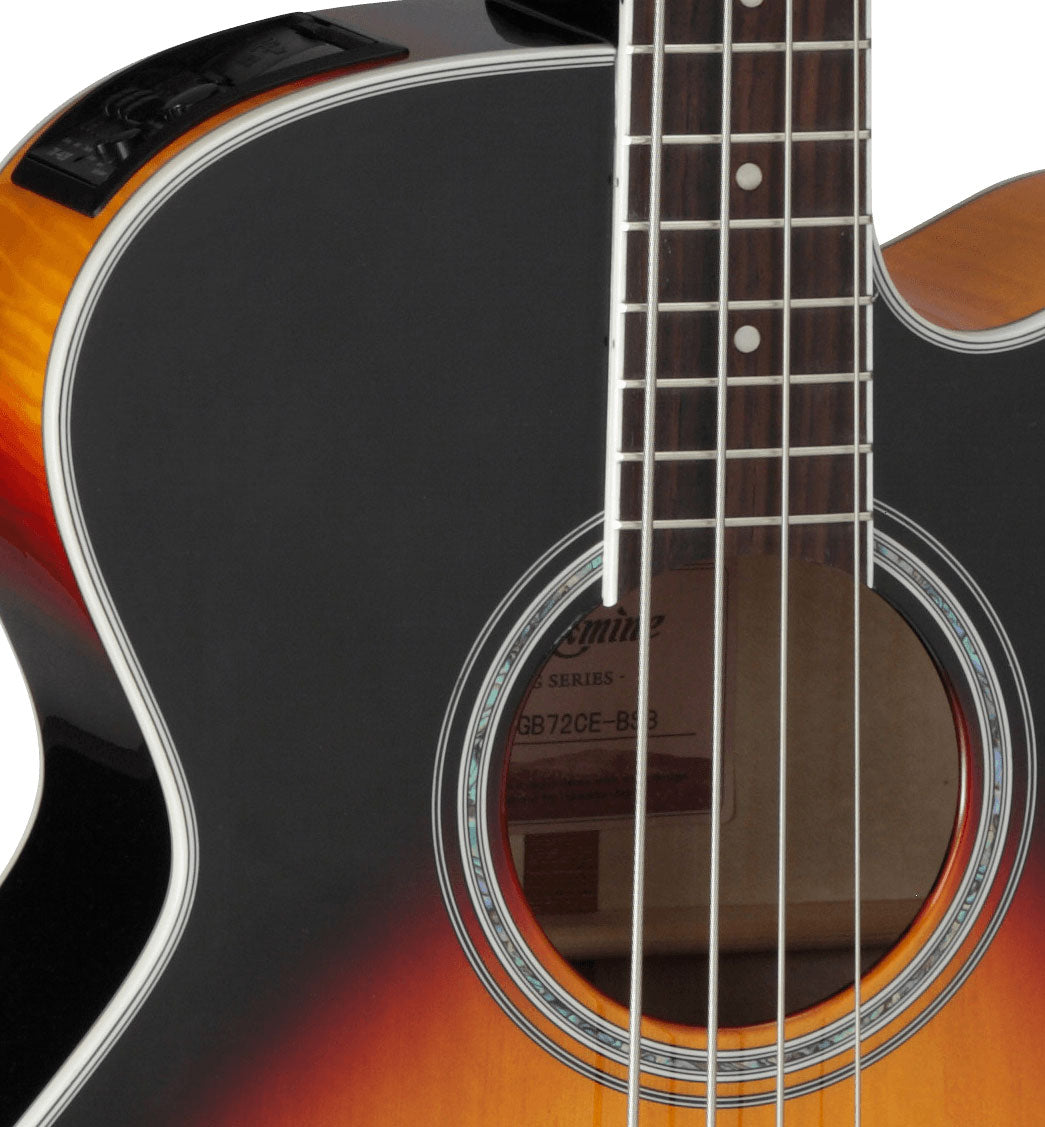 Takamine GB72CE BSB Bajo Electroacústico Jumbo Brown Sunburst 2