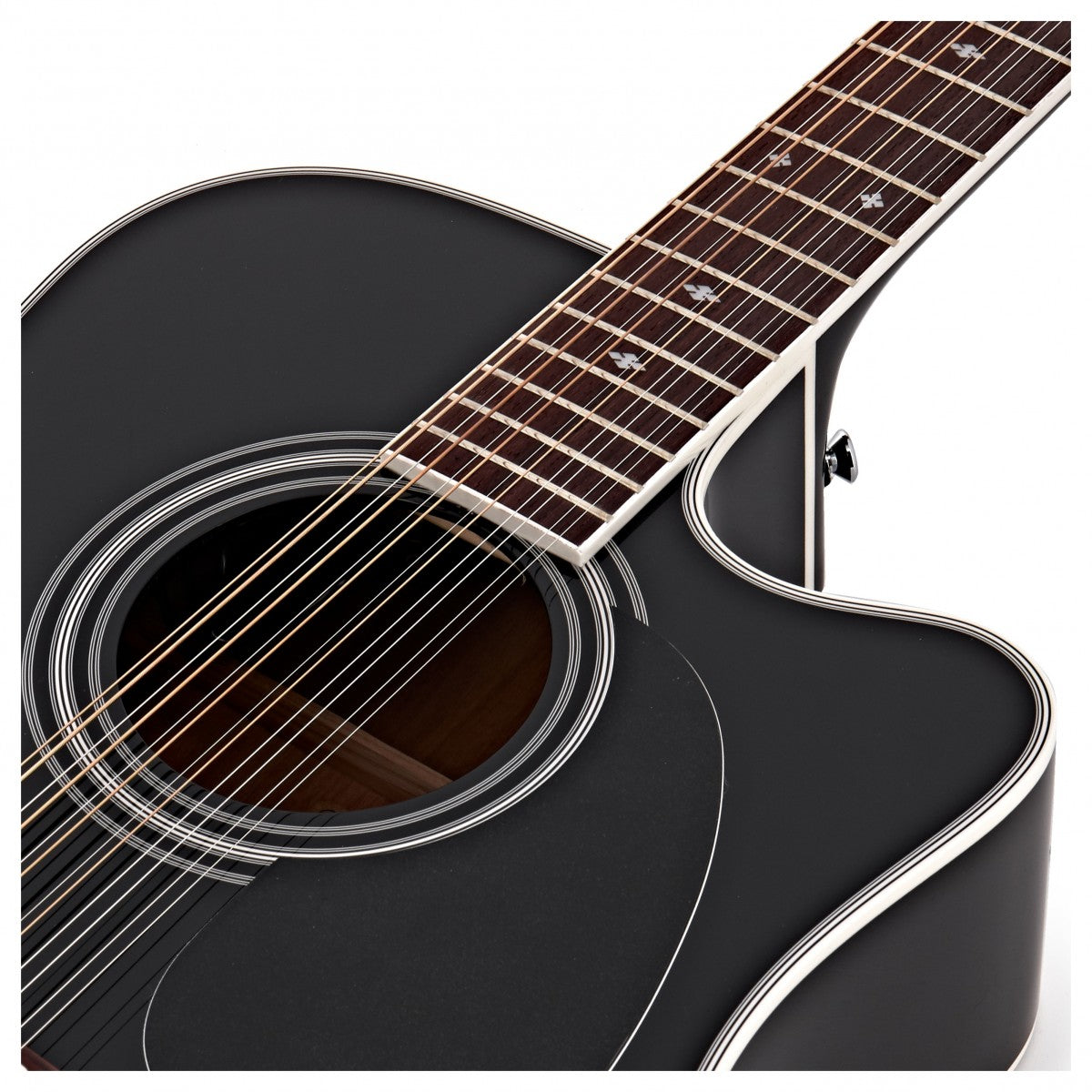 Takamine EF381SC Guitarra Electroacústica Dreadnought 12 Cuerdas Negra 4