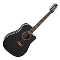 Takamine EF381SC Guitarra Electroacústica Dreadnought 12 Cuerdas Negra 8