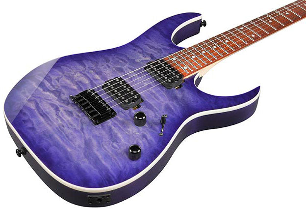 Ibanez RG421QM CBB Guitarra Eléctrica Cerulean Blue Burst 4