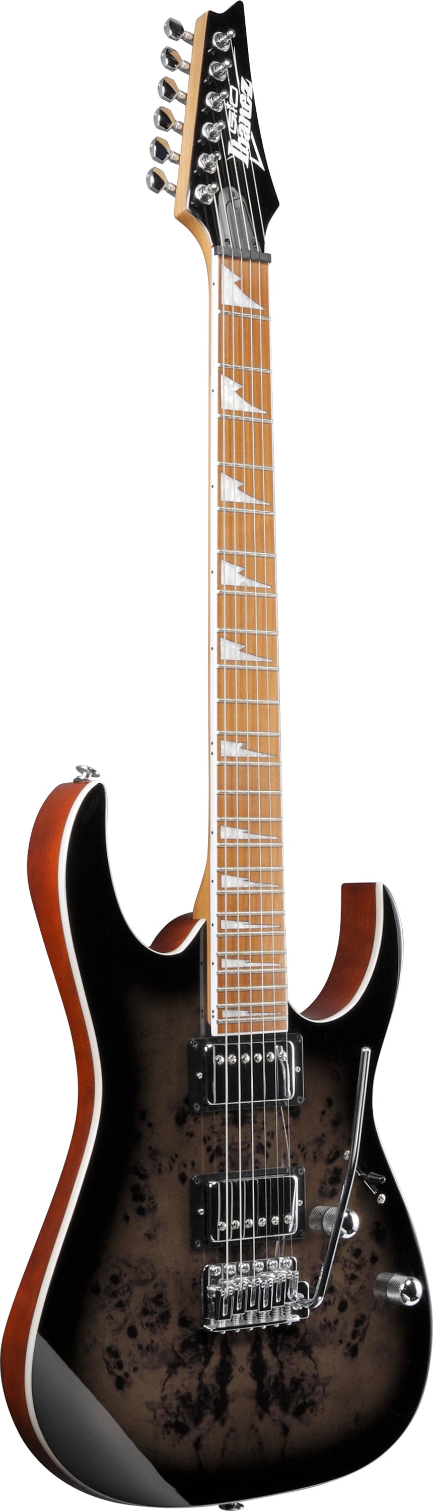 Ibanez GRG220PA1 BKB Guitarra Eléctrica Transparent Brown Black Burst 2