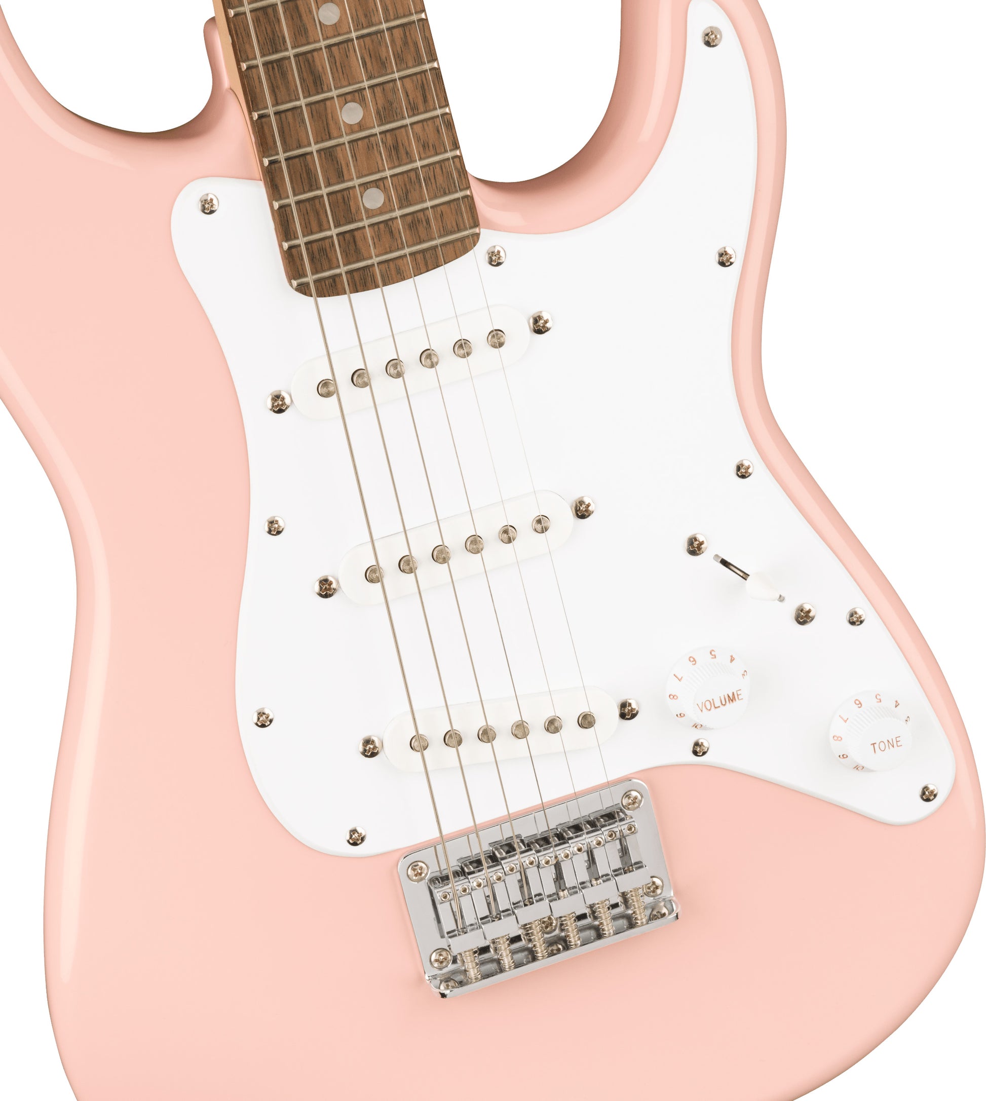 Squier Mini Stratocaster V2 IL Guitarra Eléctrica Shell Pink 4