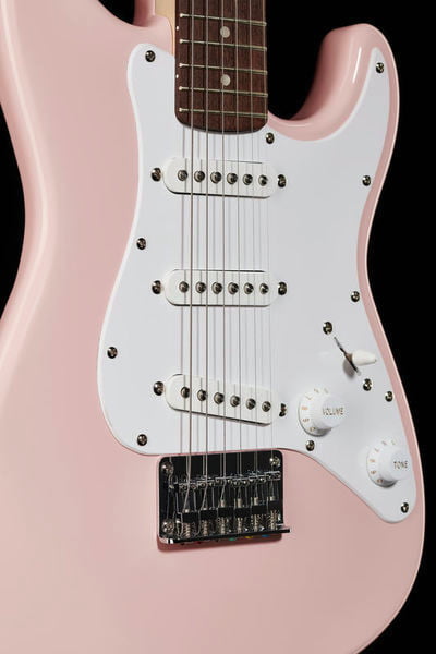 Squier Mini Stratocaster V2 IL Guitarra Eléctrica Shell Pink 7