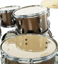 Pearl RS505C C707S Roadshow Batería Acústica con Herrajes y Platos Bronze Metallic 6