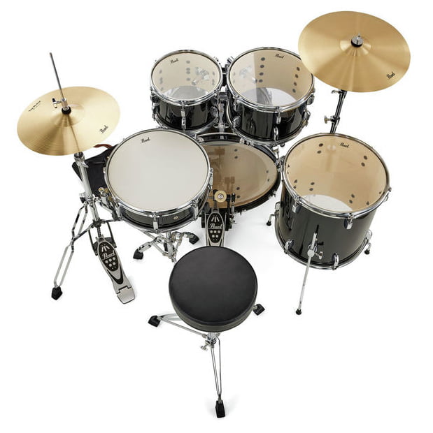 Pearl RS525SC C31S Roadshow Batería Acústica con Herrajes y Platos Jet Black 2