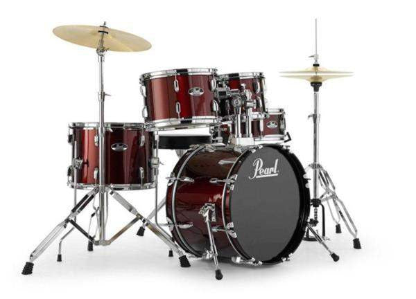 Pearl RS585C C91 Roadshow Batería Acústica con Herrajes Rojo Vino 2