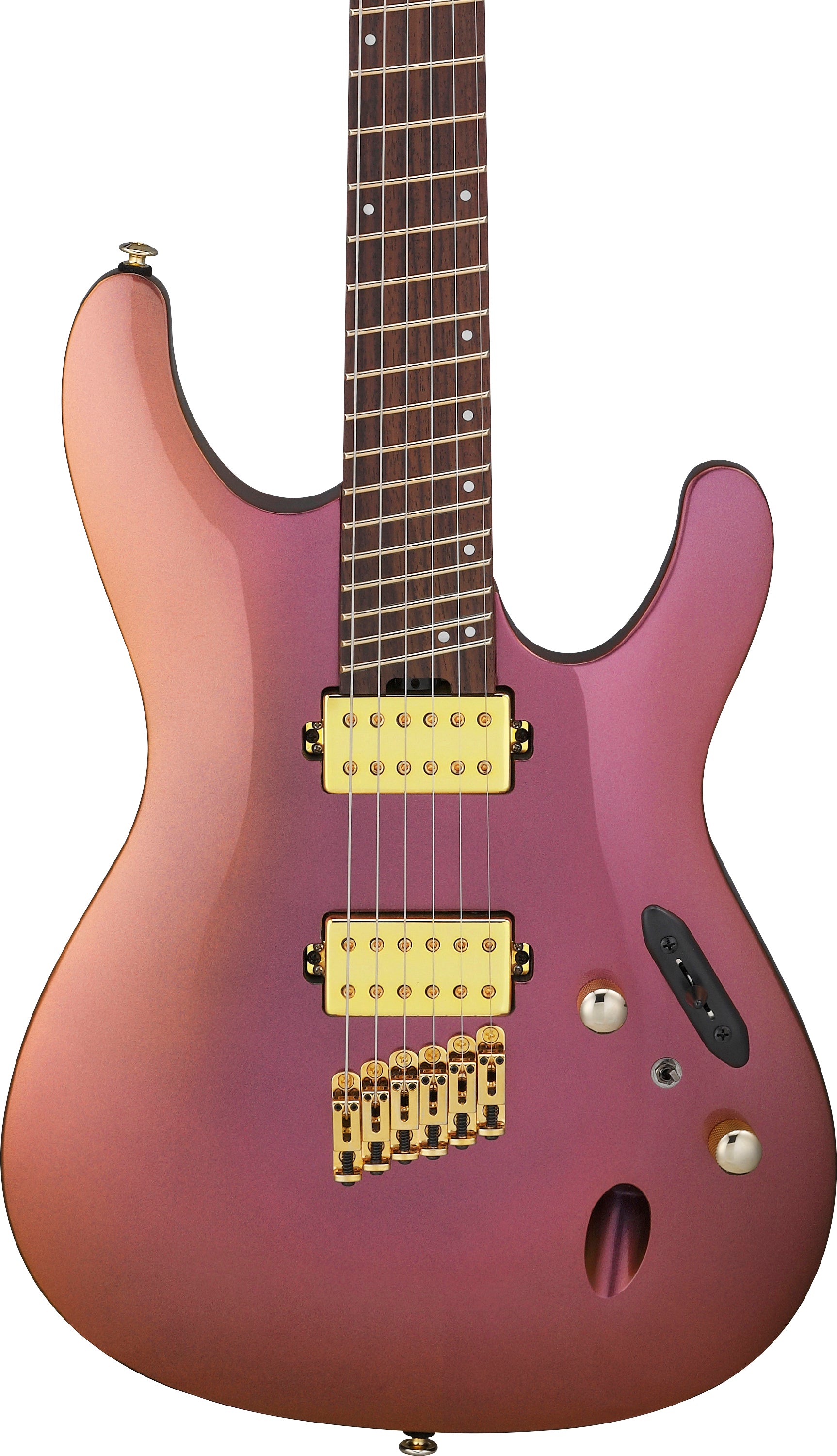 Ibanez SML721 RGC Guitarra Eléctrica Rose Gold Chameleon 4