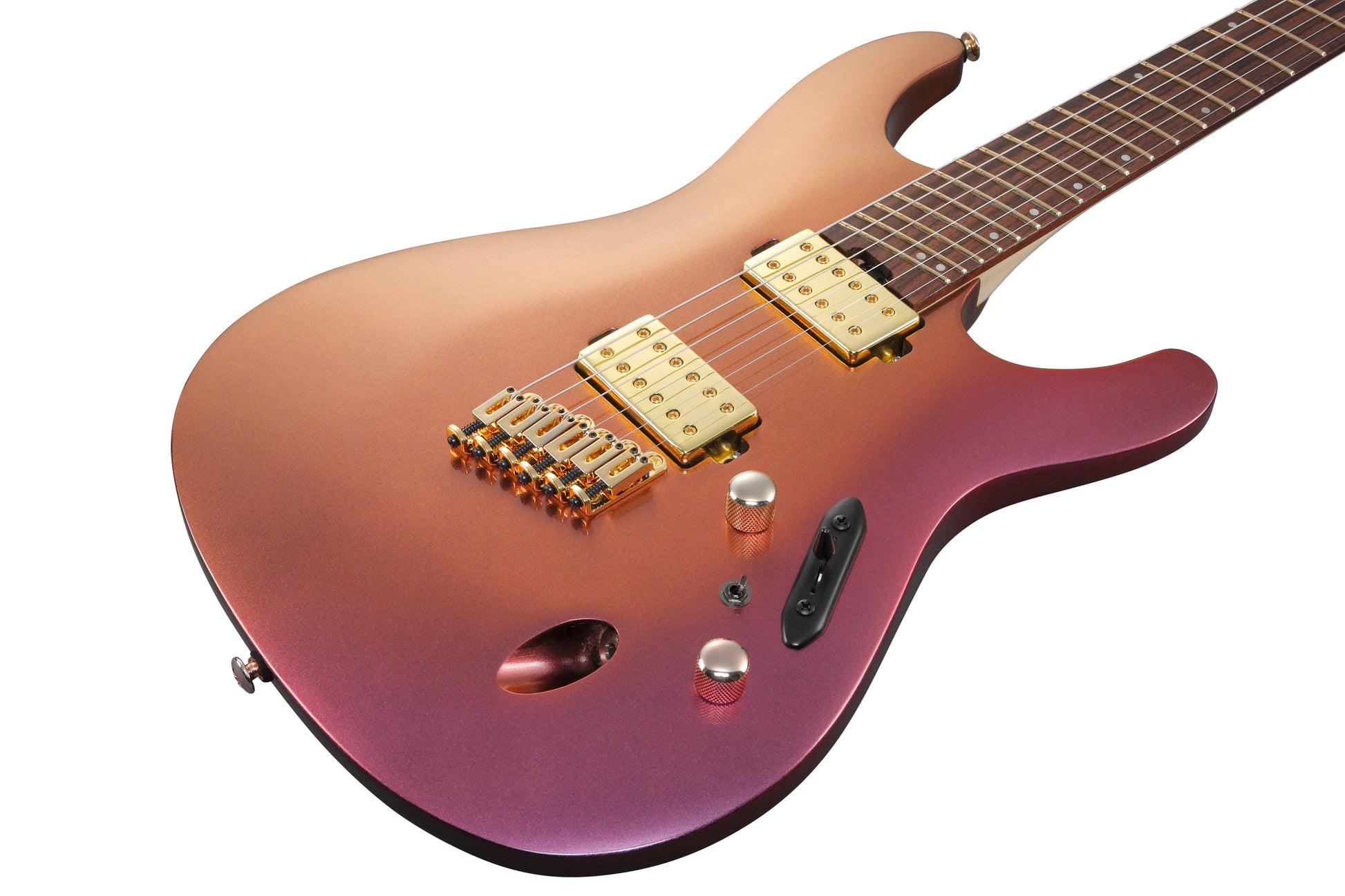 Ibanez SML721 RGC Guitarra Eléctrica Rose Gold Chameleon 8