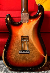 Franchin Guitars Mercury Over Leaf Relic RW Guitarra Eléctrica Sunburst 4