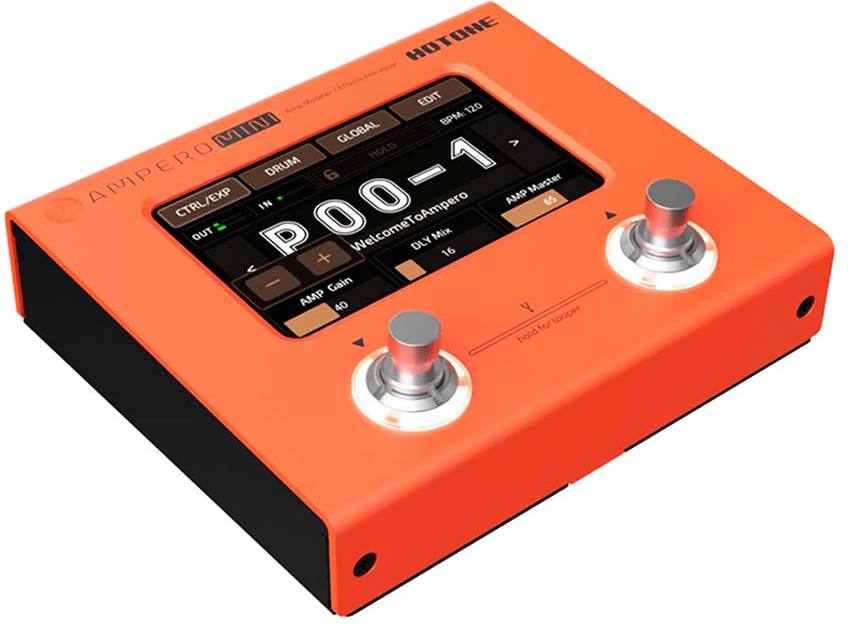 Hotone MP50OR Ampero Mini Pedalera Multiefectos Guitarra Naranja 2