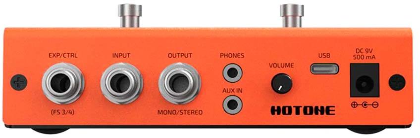 Hotone MP50OR Ampero Mini Pedalera Multiefectos Guitarra Naranja 3