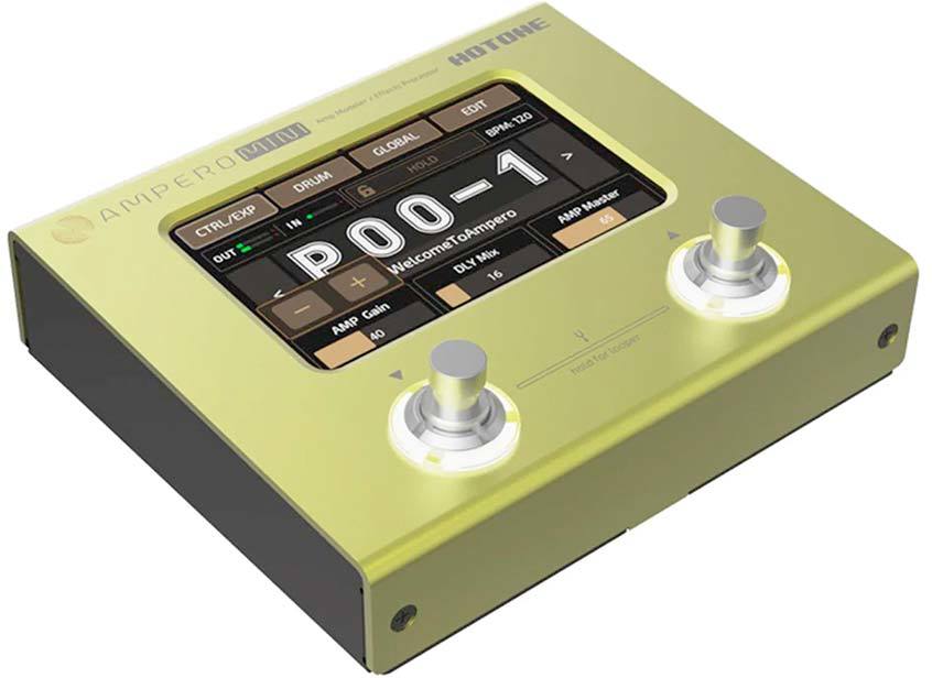 Hotone MP50MT Ampero Mini Pedalera Multiefectos Guitarra Mustard 2