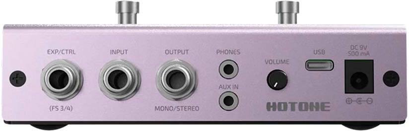 Hotone MP50PT Ampero Mini Pedalera Multiefectos Guitarra Purple Tare 3