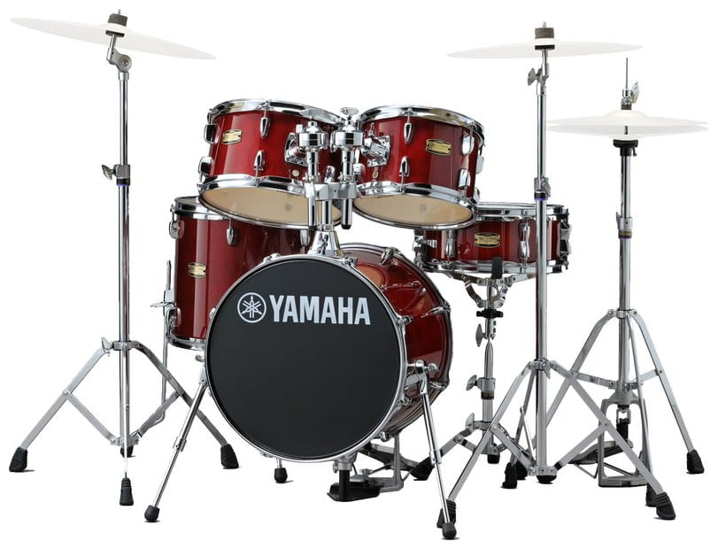 Yamaha Manu Katche Signature Junior Kit Batería Acústica con Herrajes Cranberry Red 1