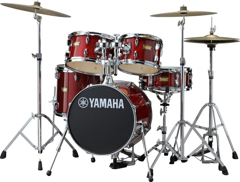 Yamaha Manu Katche Signature Junior Kit Batería Acústica con Herrajes Cranberry Red 2