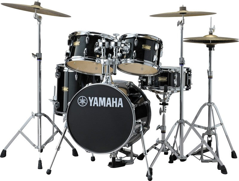 Yamaha Manu Katche Signature Junior Kit Batería Acústica con Herrajes Raven Black 12