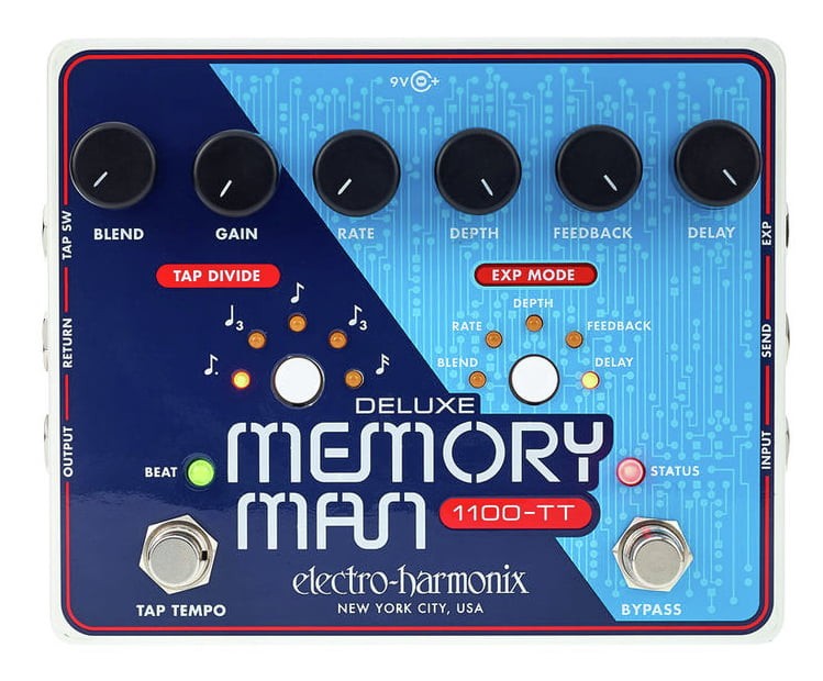 Electro Harmonix Deluxe Memory Man Tempo 1100 Pedal Delay 1