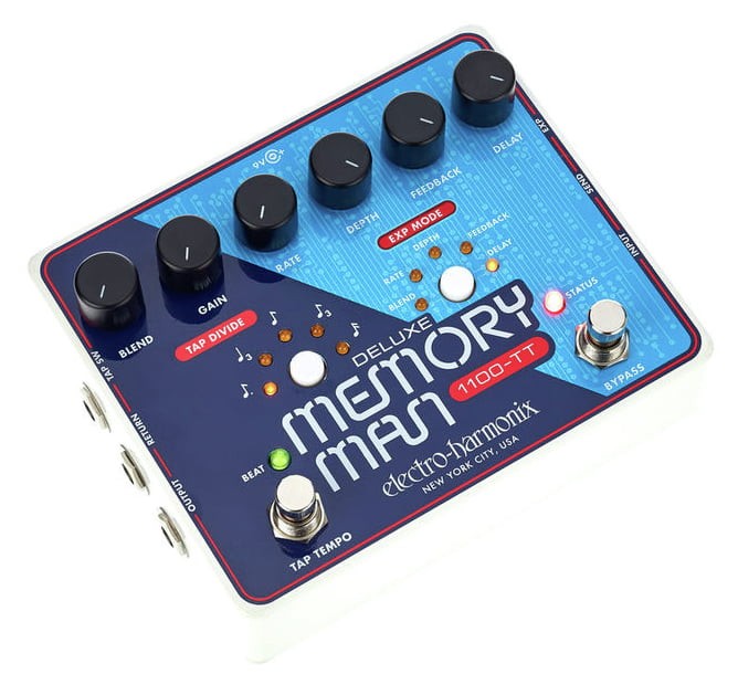 Electro Harmonix Deluxe Memory Man Tempo 1100 Pedal Delay 2