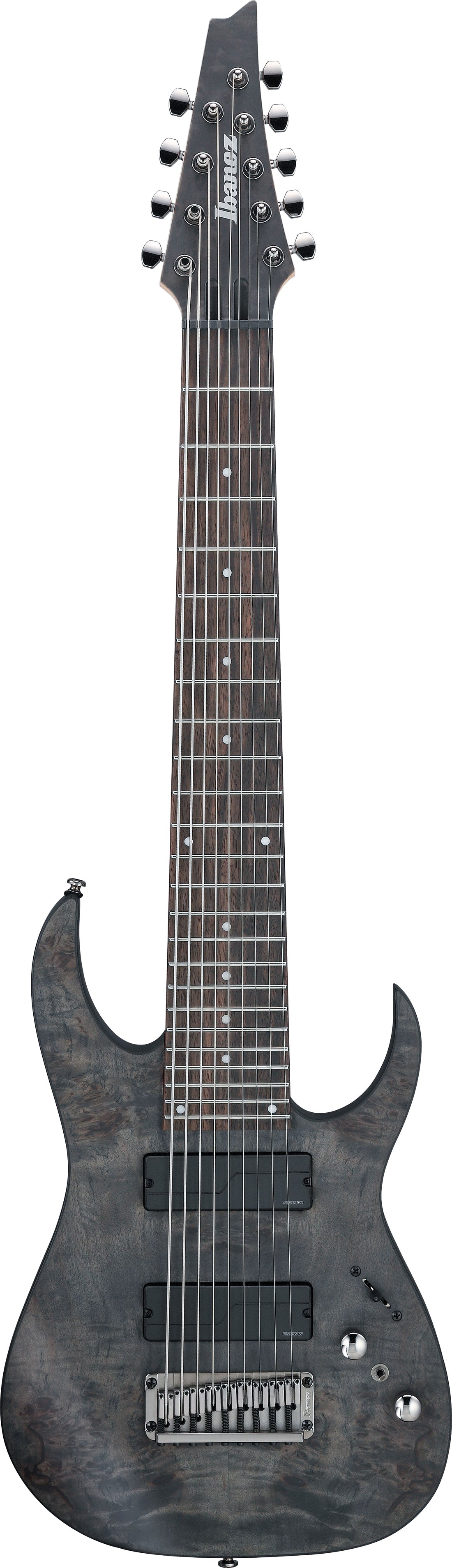 Ibanez RG9PB TGF Guitarra Eléctrica 9 Cuerdas Transparent Gray Flat 1