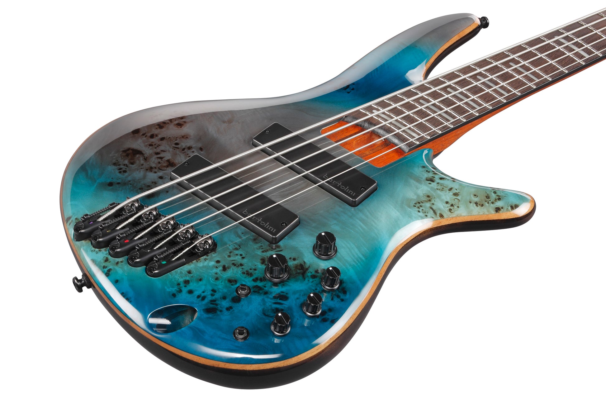 Ibanez SRMS805 TSR Bajo Eléctrico 5 Cuerdas Tropical Seafloor 8