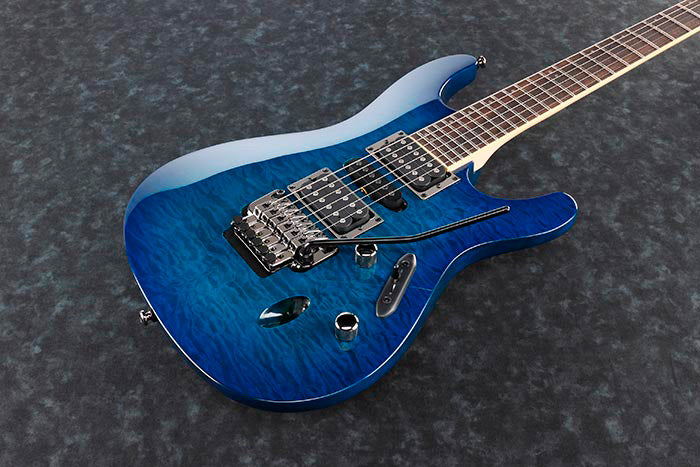 Ibanez S670QM SPB Guitarra Eléctrica Sapphire Blue 2