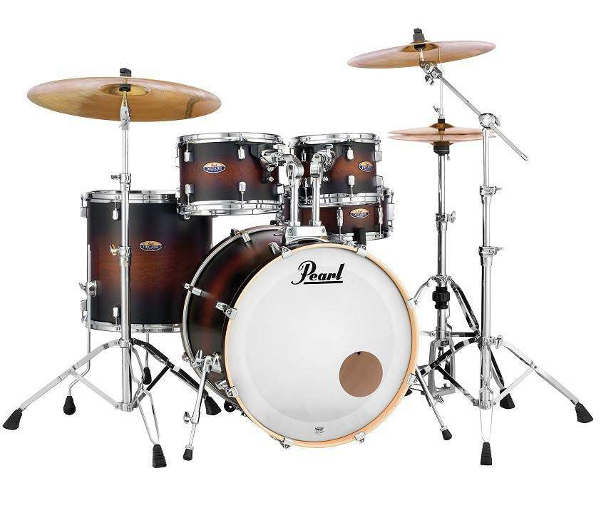 Pearl DMP905 C260 Decade Maple Batería Acústica con Herrajes Satin Brown Burst 1