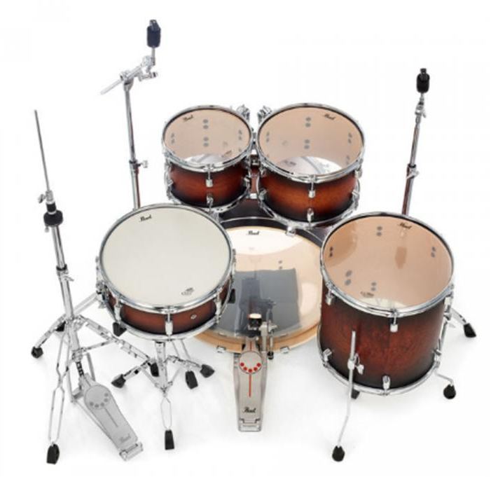 Pearl DMP905 C260 Decade Maple Batería Acústica con Herrajes Satin Brown Burst 3