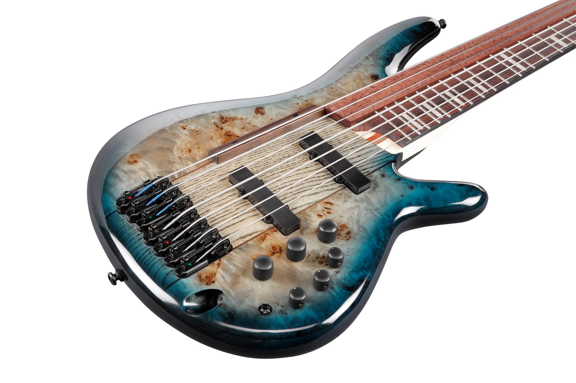 Ibanez SRAS7 CBS Bajo Eléctrico 7 Cuerdas Cosmic Blue Starburst 8