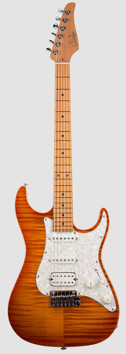 Suhr Standard Plus MN HAB Guitarra Eléctrica Trans Honey Amber Burst 1