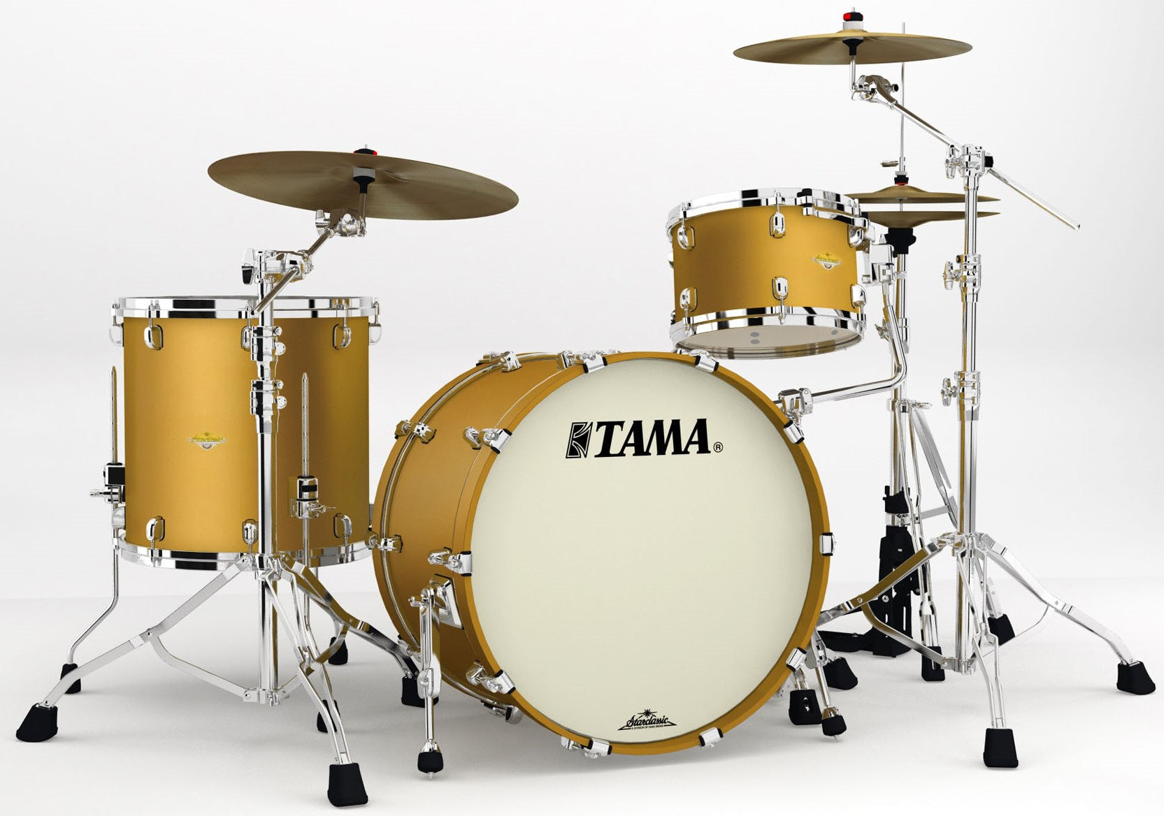 Tama MA32CZS SAM Starclassic Maple Batería Acústica Satin Aztec Gold Metallic 1