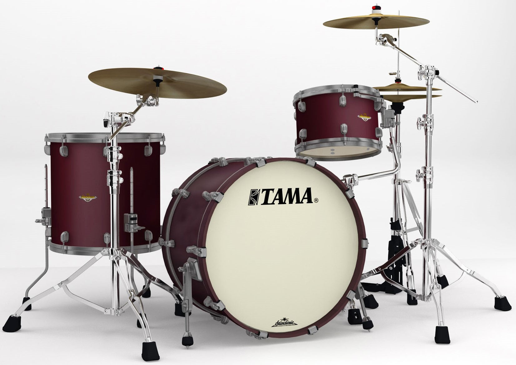 Tama MA32CZUS FBM Starclassic Maple Batería Acústica Flat Burgundy Metallic 1