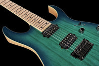 Ibanez RG652AHMFX NGB Prestige Guitarra Eléctrica Nebula Green Burst 7