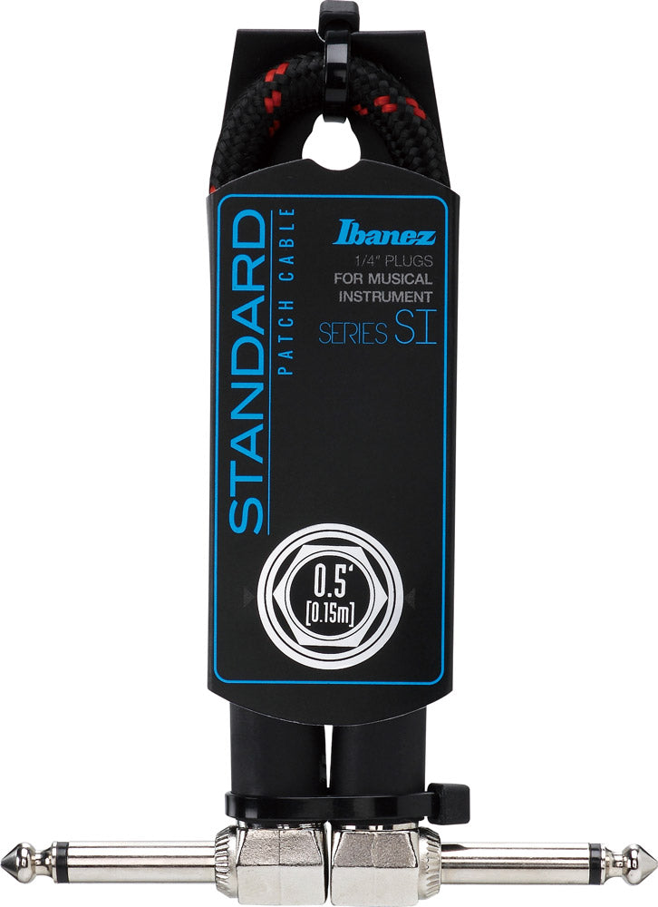 Ibanez SI05P-BW Cable Patch Jack Angulado 15 cm Black Wine 1