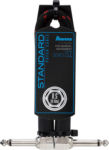 Ibanez SI05P-BW Cable Patch Jack Angulado 15 cm Black Wine 1