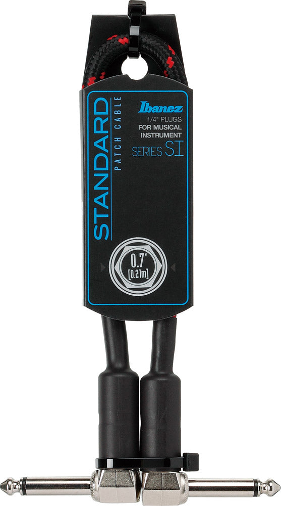 Ibanez SI07P-BW Cable Patch Jack Angulado 21 cm Black Wine 1
