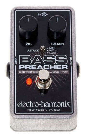 Electro Harmonix Bass Preacher Pedal Compresor Sustain Bajo 3