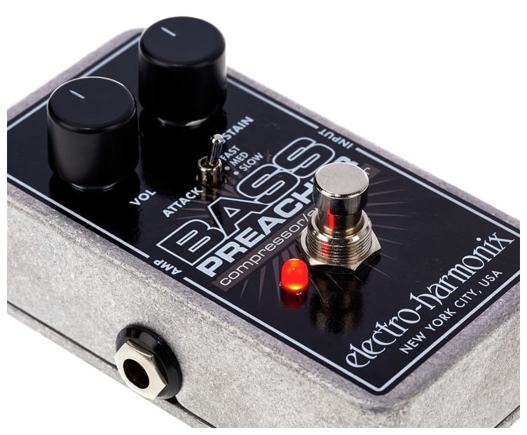 Electro Harmonix Bass Preacher Pedal Compresor Sustain Bajo 10