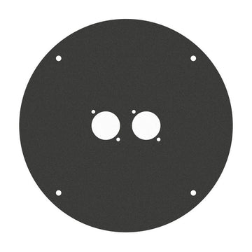 Adam Hall 70225D2 Placa Frontal para Enrollador 70225 con 2 Orificios Tipo D 1