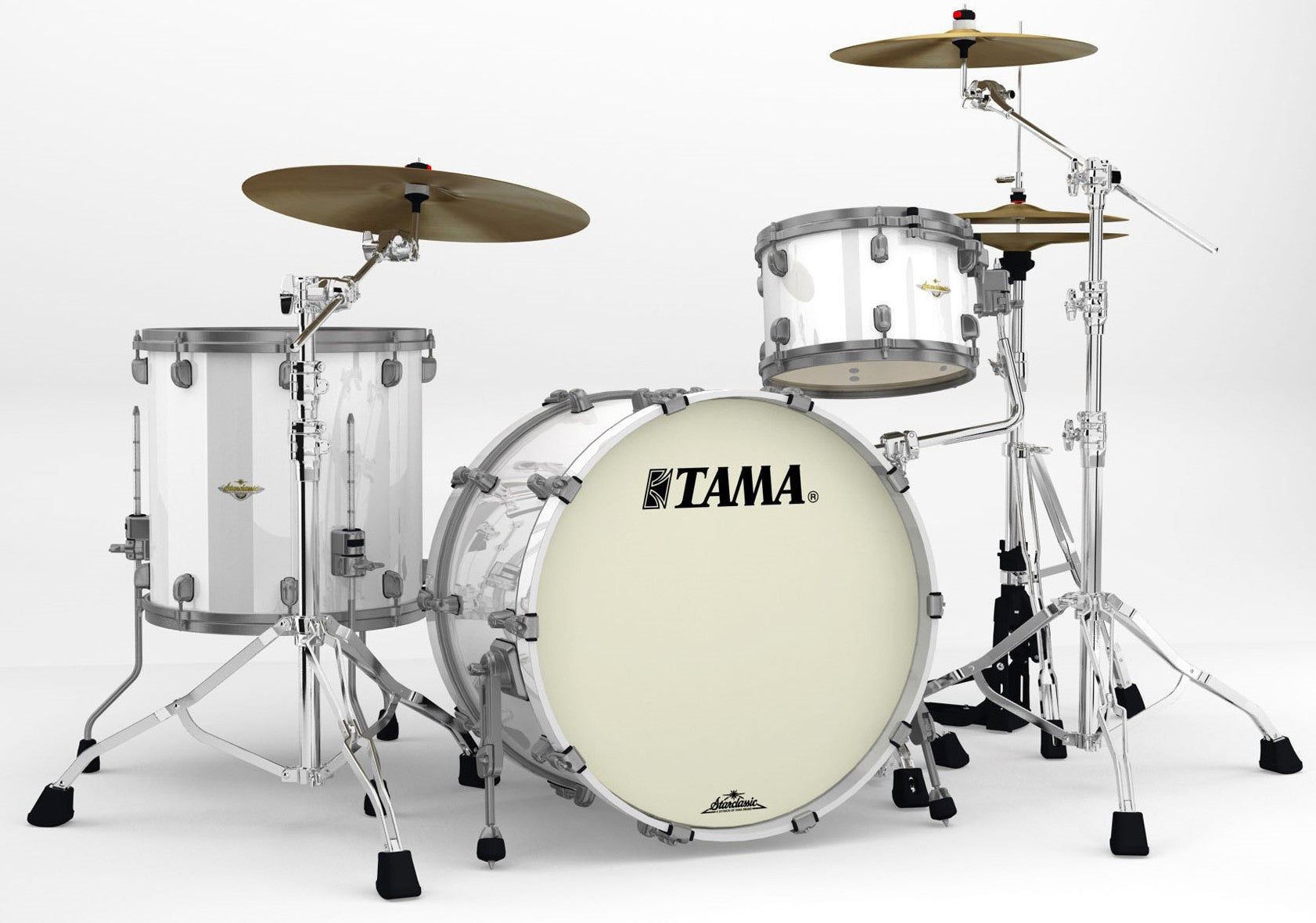 Tama MA32CZUS PWH Starclassic Maple Batería Acústica Piano White 1