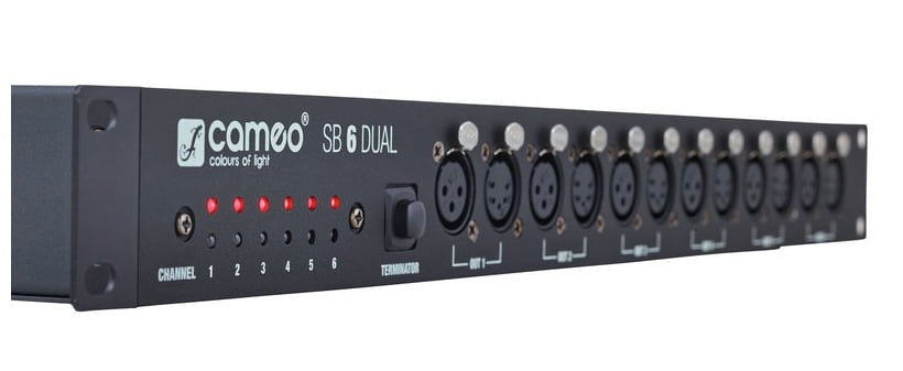 Cameo SB6 Dual Distribuidor DMX de 6 Canales 3