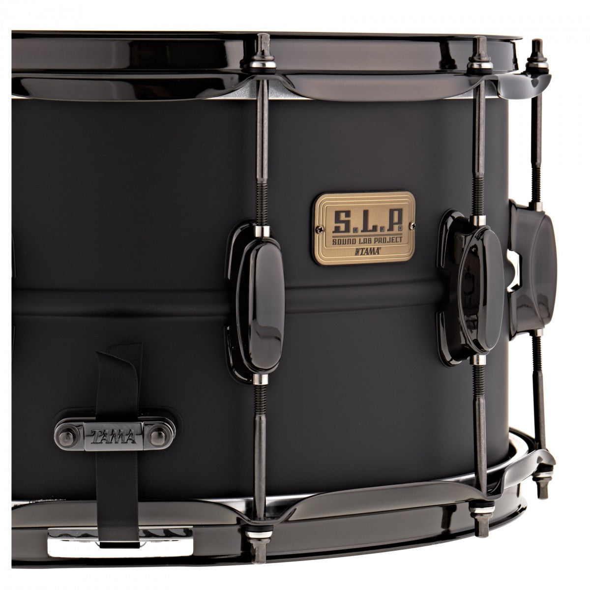 Tama LST148 BIG Black Steel Caja 14X8 Batería Acústica 11