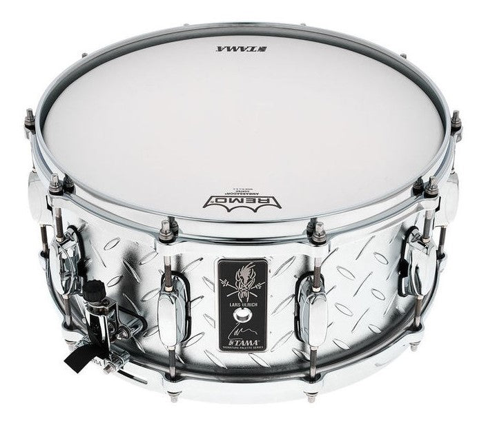 Tama LU1465 Signature Lars Ulrich Caja 14X6.5 Batería Acústica Diamond Plate 1